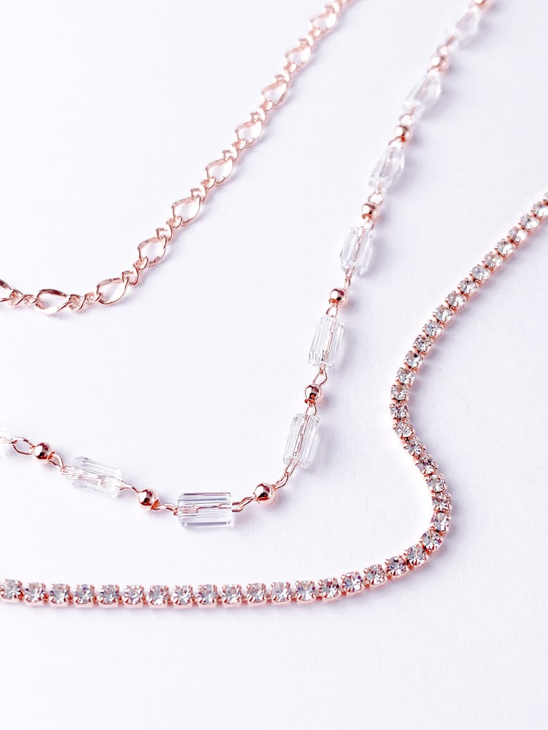 【マスクチェーン】Crystal triple chain