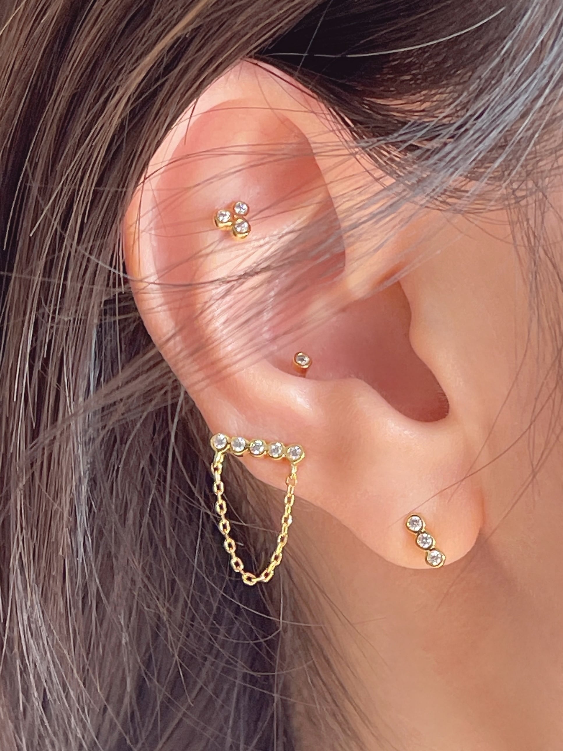 Dot chain 4 set (Silver 925）
