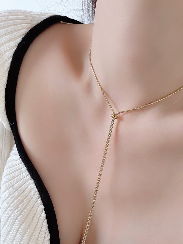 Loop tie neck (金属アレルギー対応)