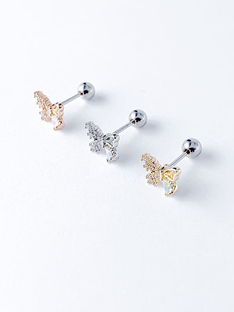 Rhinestone butterfly (金属アレルギー対応)