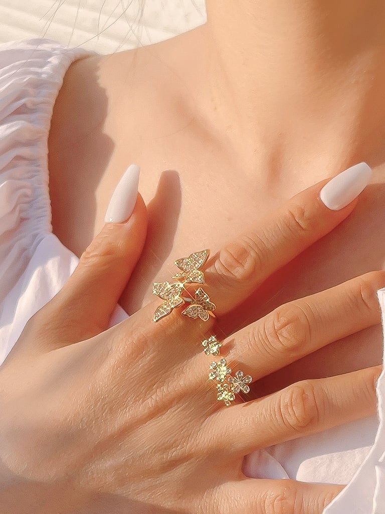 4 flower ring