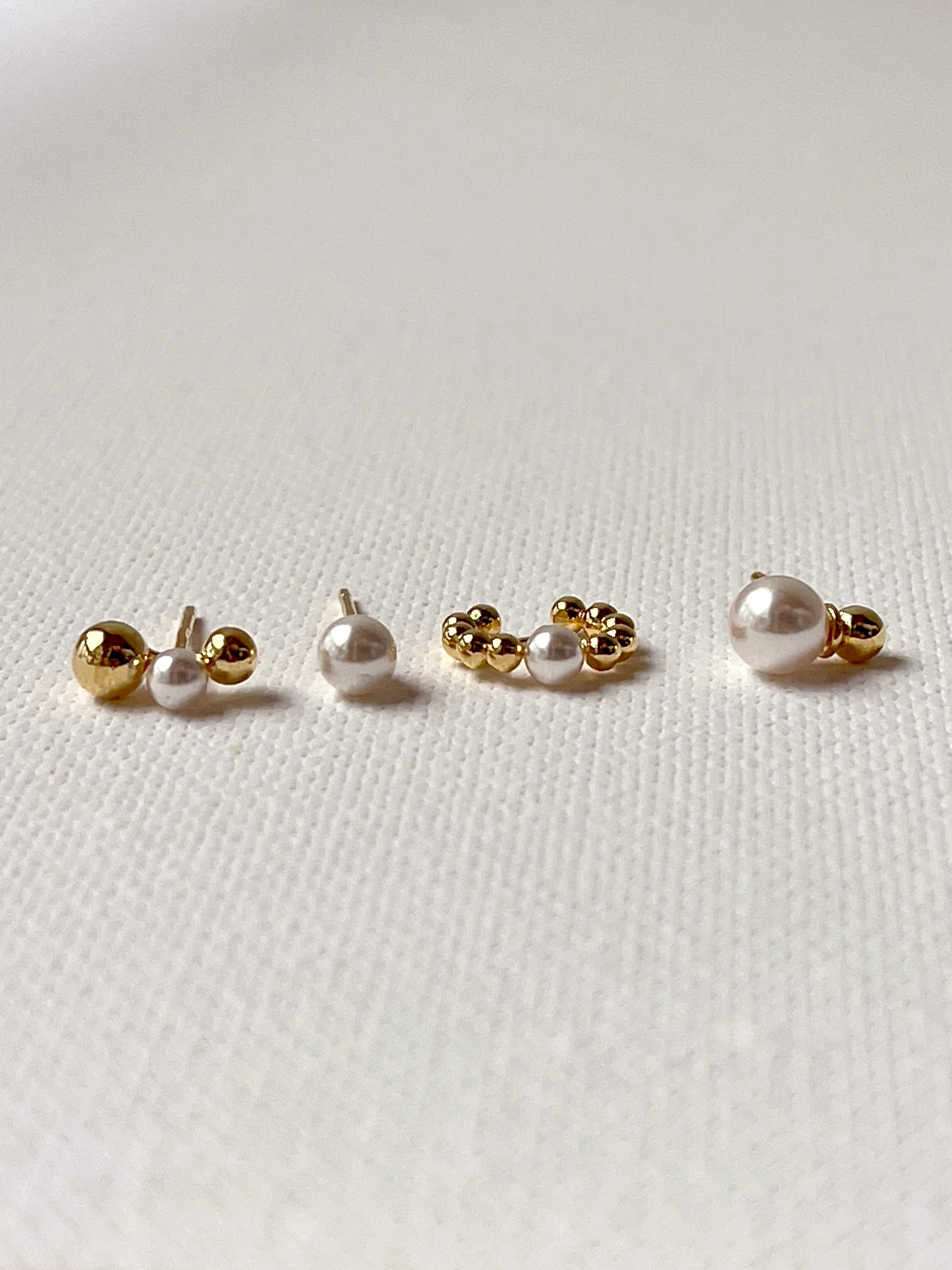 Gold pearl 4 set (Silver 925）