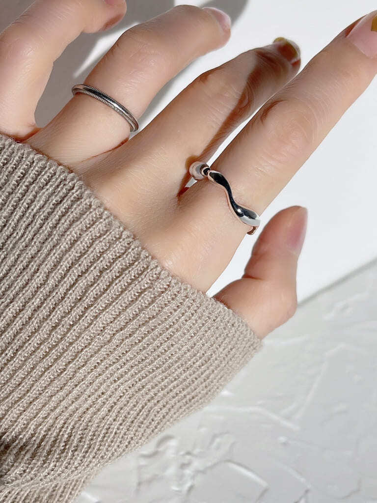Half pearl ring（Silver 925）