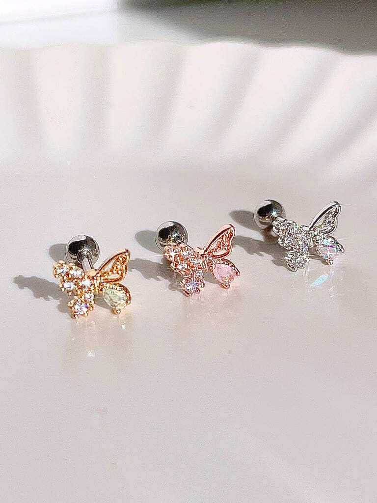 Rhinestone butterfly (金属アレルギー対応)
