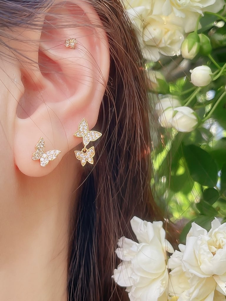【お得セット】2 Butterfly set (金属アレルギー対応)