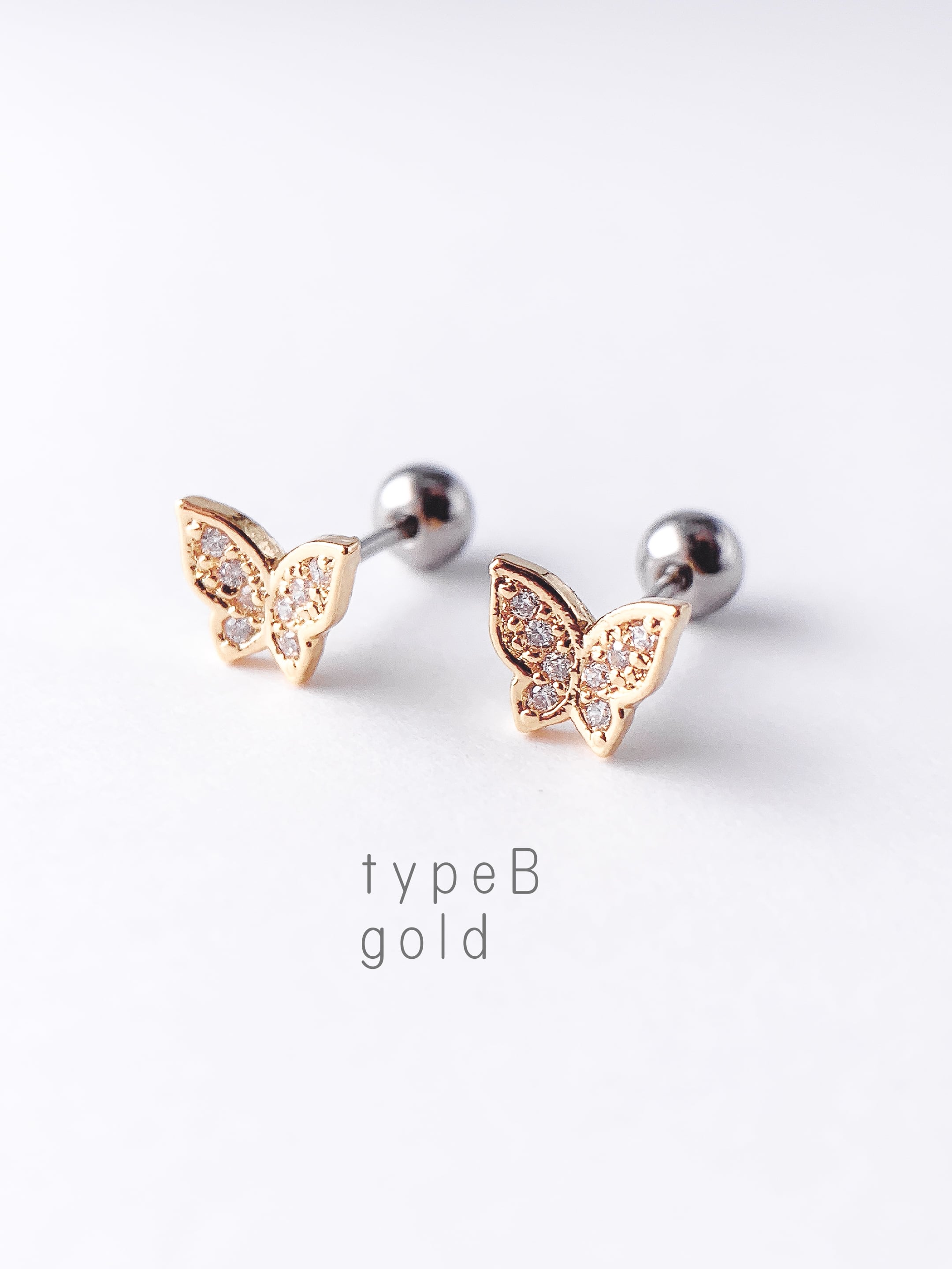 Crystal Butterfly (金属アレルギー対応)