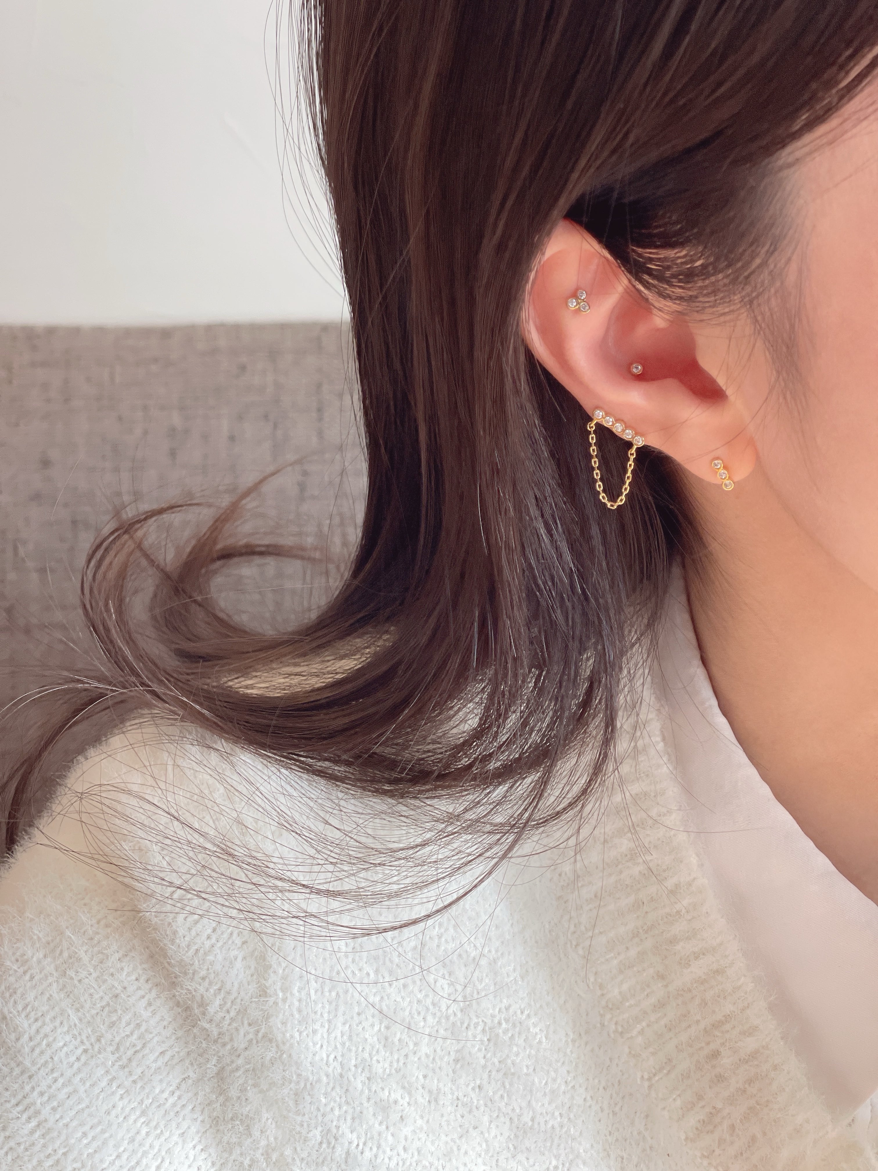Dot chain 4 set (Silver 925）