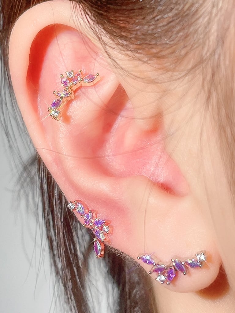 Crystal leaf (金属アレルギー対応)