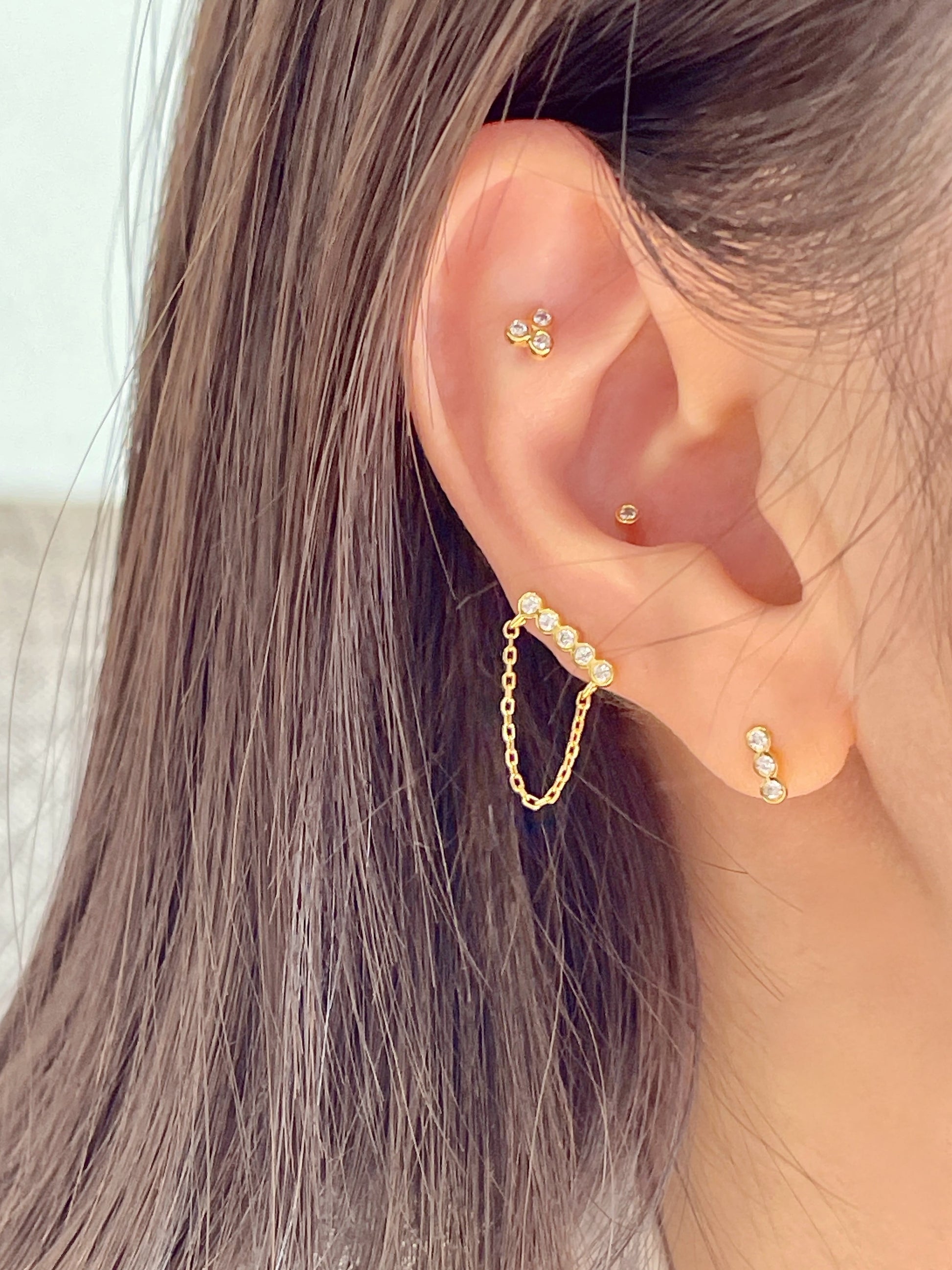 Dot chain 4 set (Silver 925）
