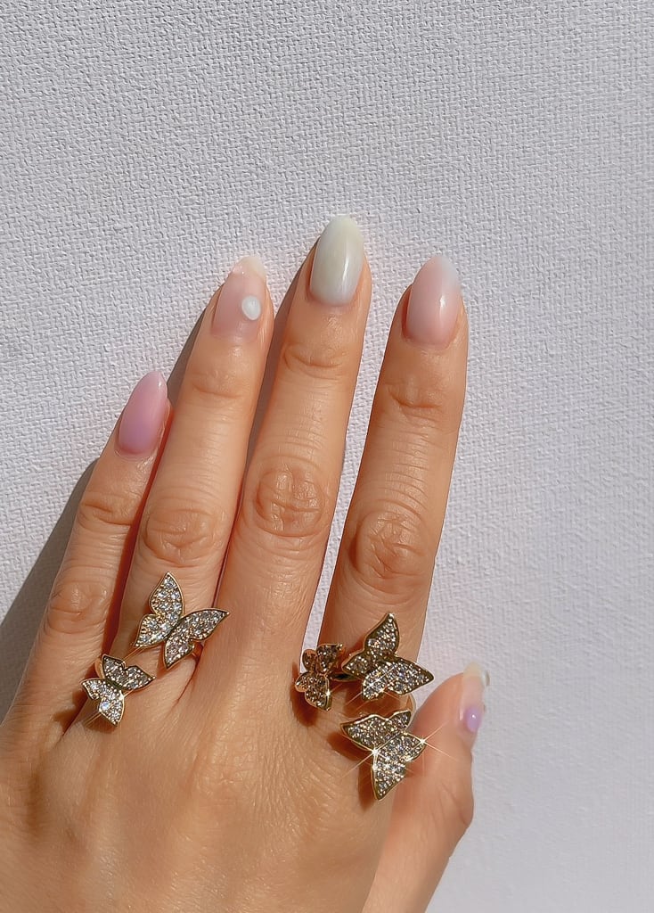 3 Crystal Butterfly ring