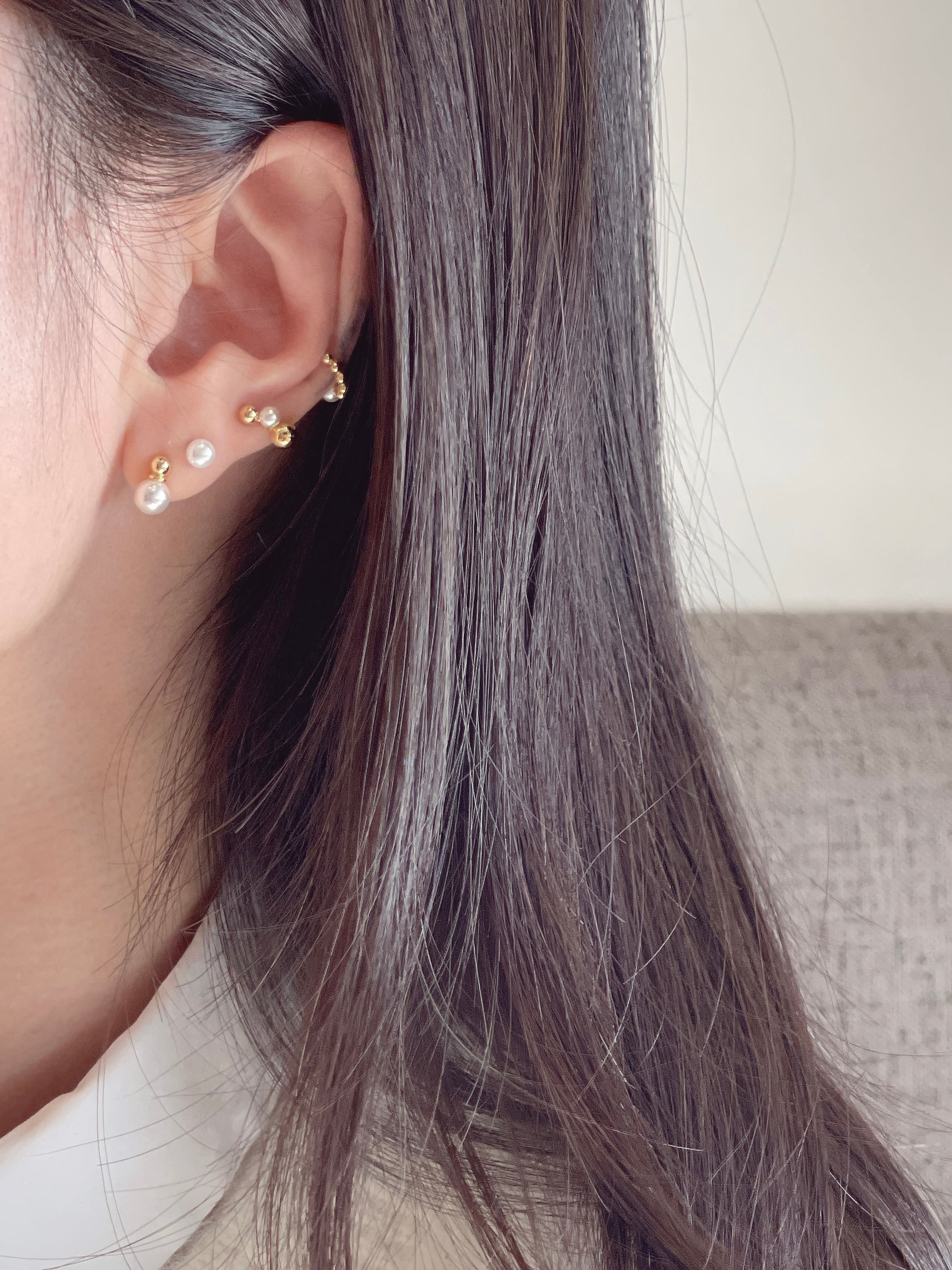 Gold pearl 4 set (Silver 925）