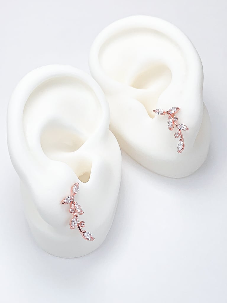 【お得セット】2 Crystal Leaf set (金属アレルギー対応)