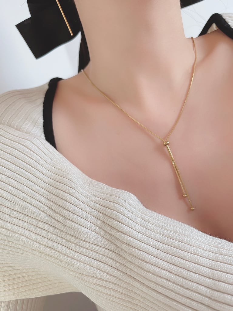 Loop tie neck (金属アレルギー対応)