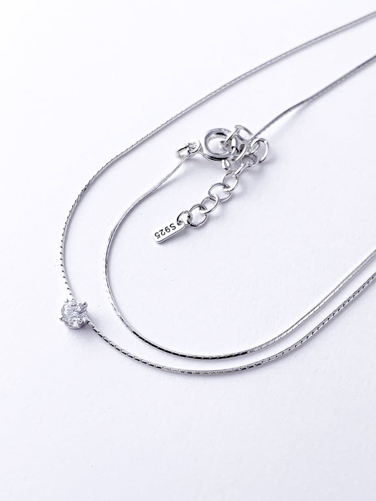 1 stone neck（Silver 925）