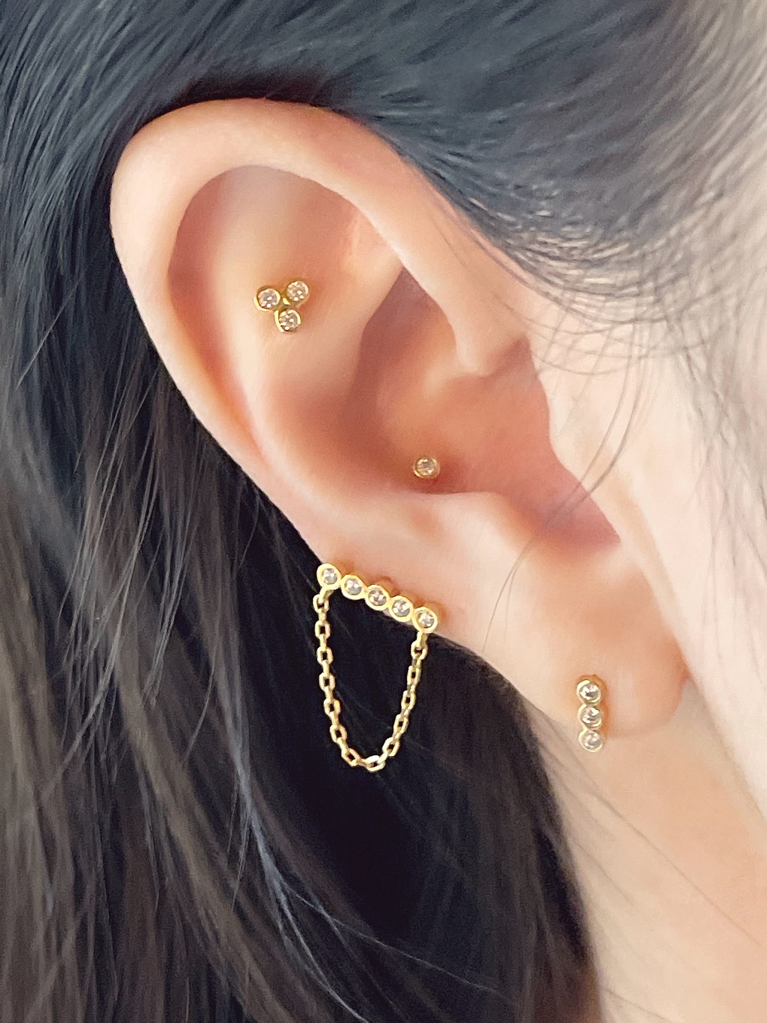 Dot chain 4 set (Silver 925）