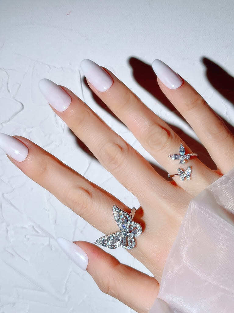 Crystal Butterfly Ring(M size）