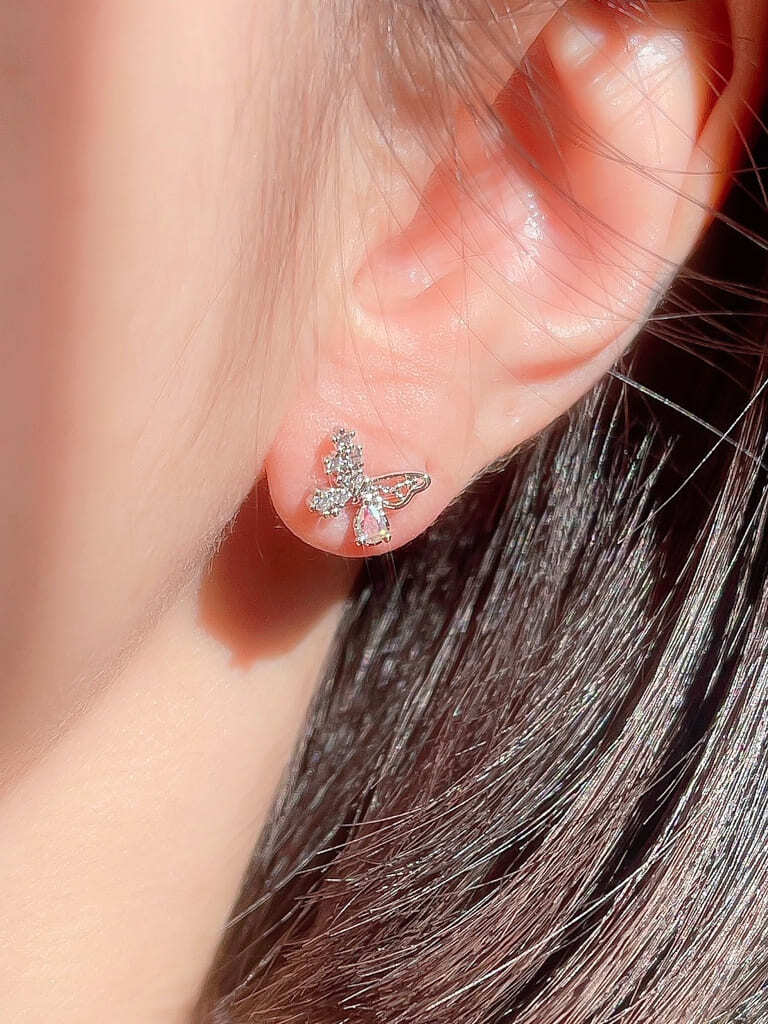 Rhinestone butterfly (金属アレルギー対応)