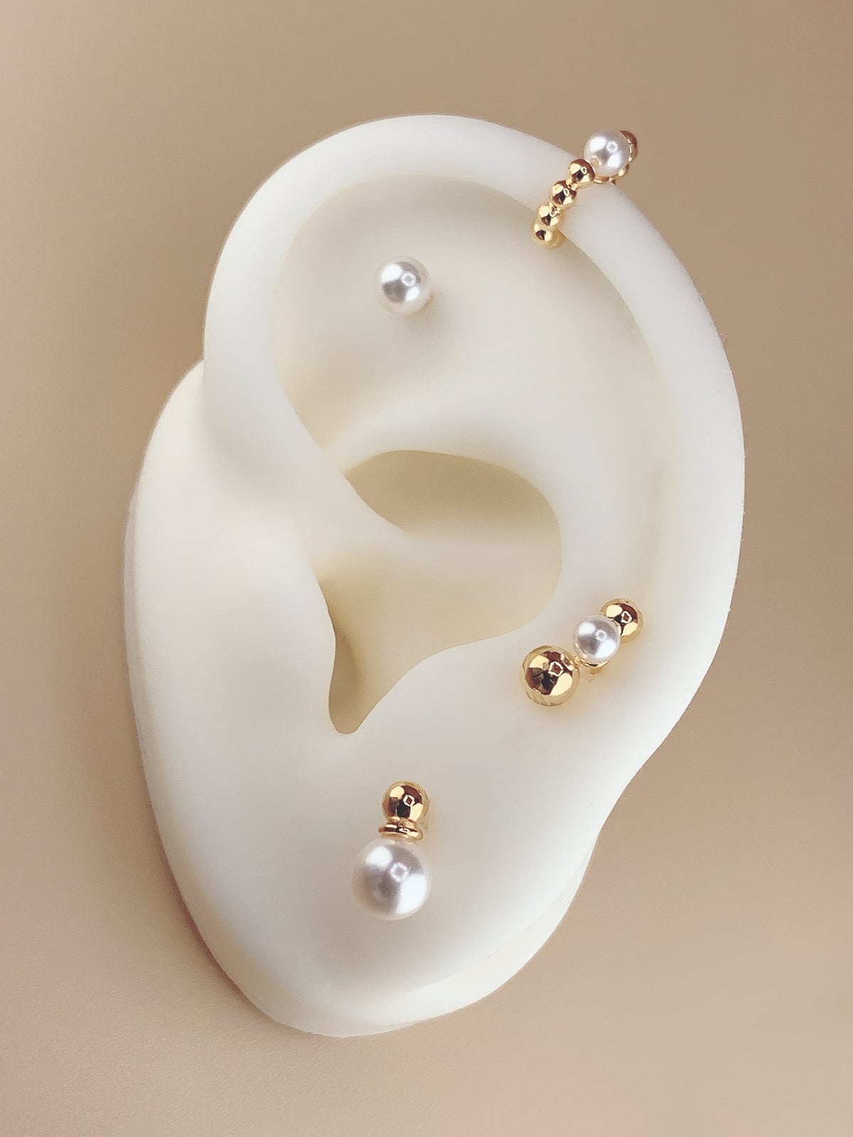 Gold pearl 4 set (Silver 925）