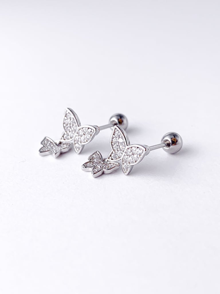 2 Crystal Butterfly (金属アレルギー対応)