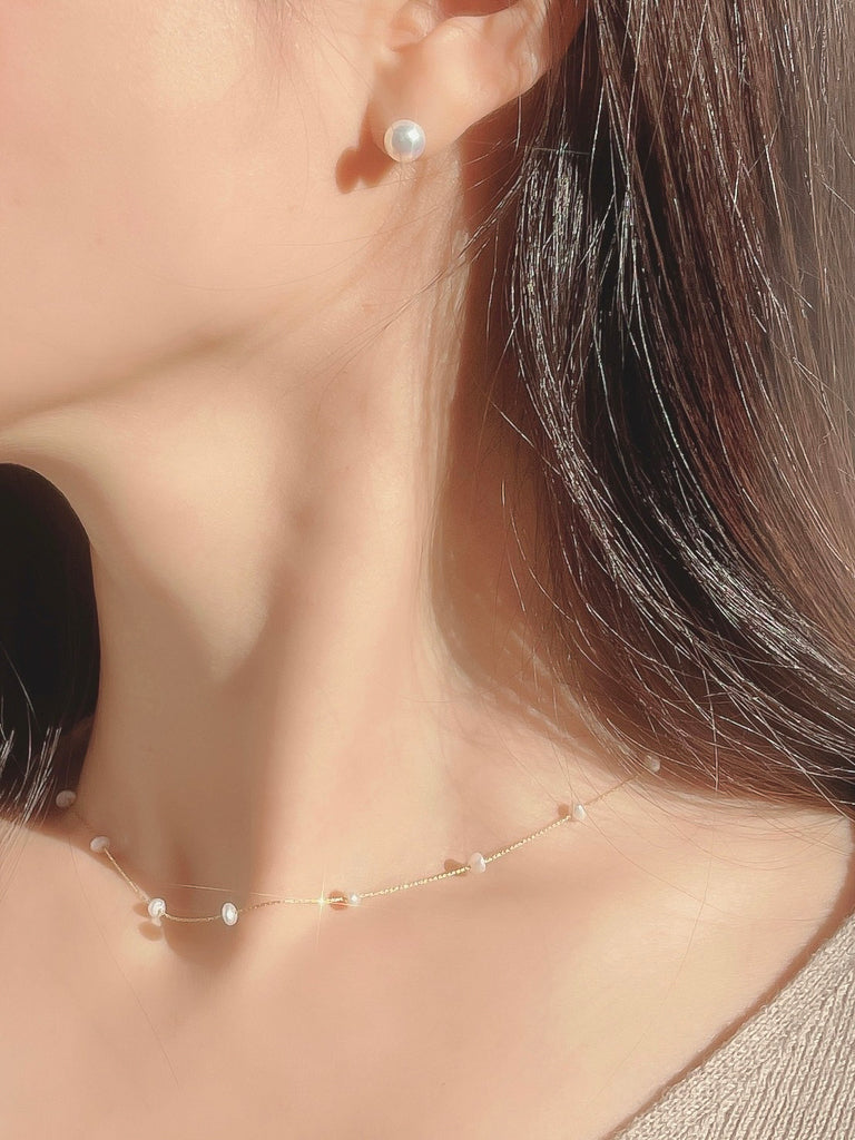 Thin pearl neck Ⅱ (淡水真珠)