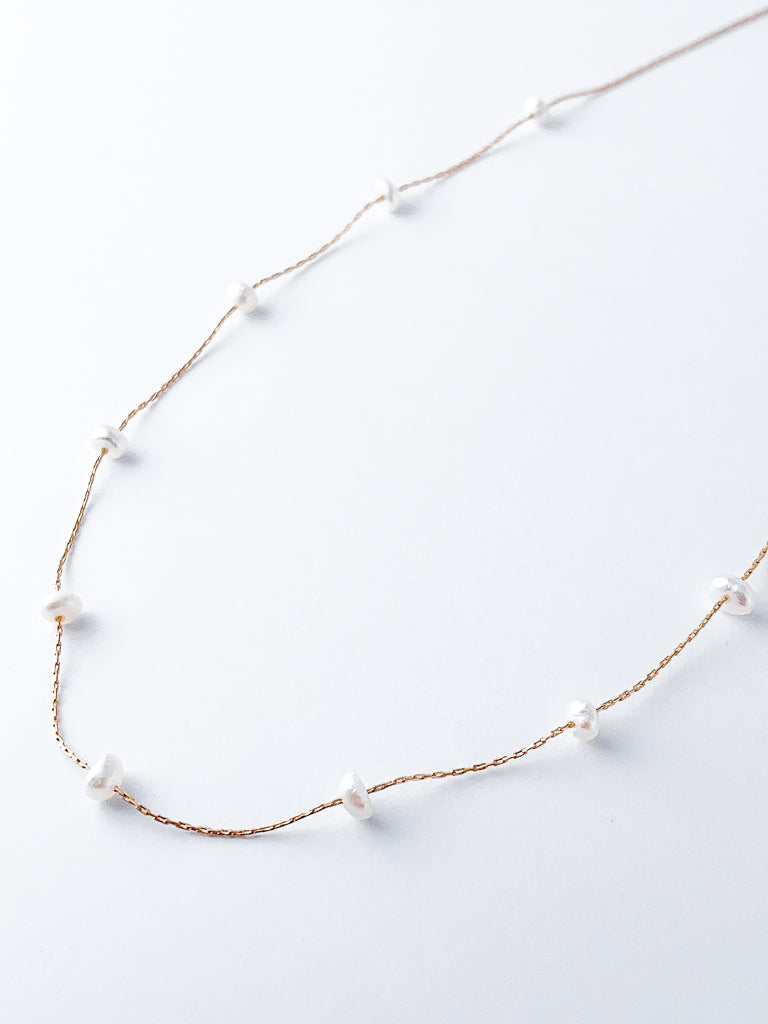 Thin pearl neck Ⅱ (淡水真珠)