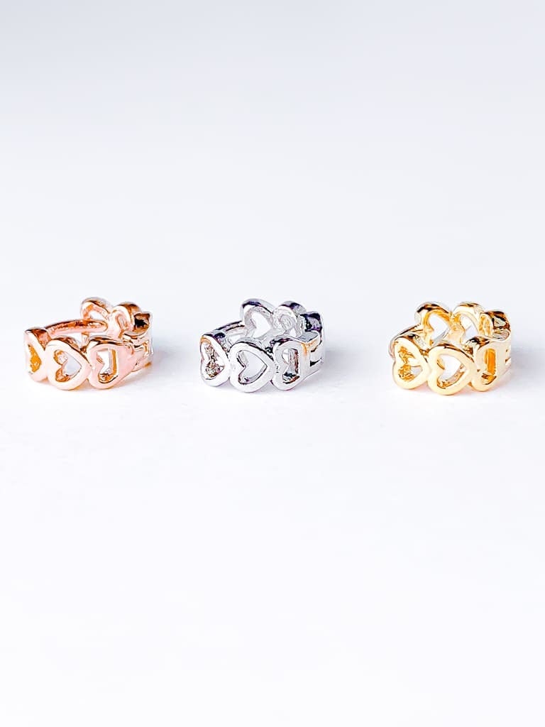 3 heart ring