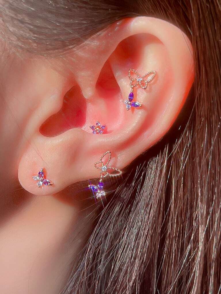 Purple crystal nabi (金属アレルギー対応)