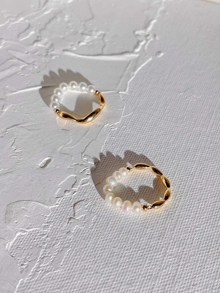 Half pearl ring（Silver 925）