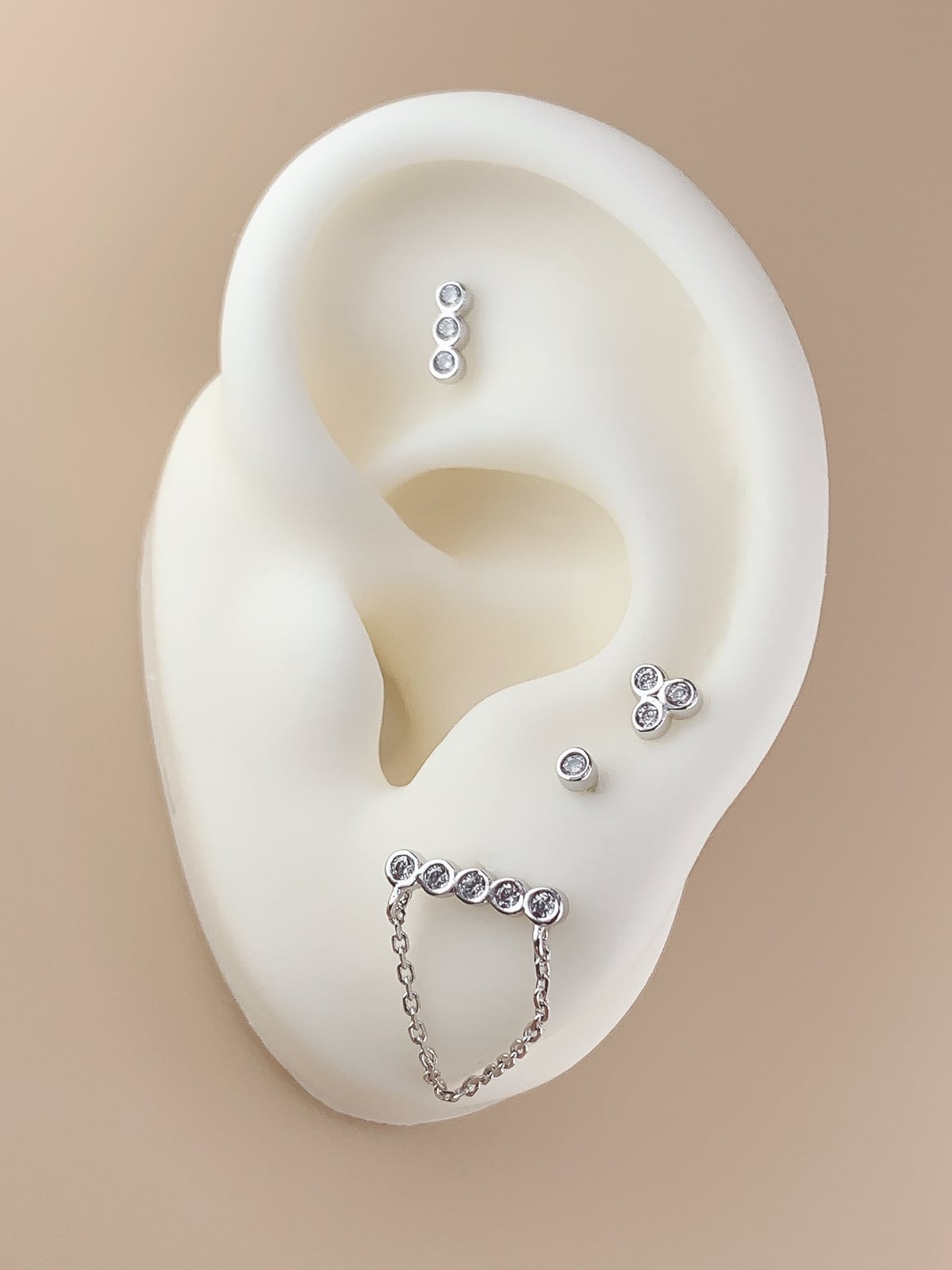 Dot chain 4 set (Silver 925）