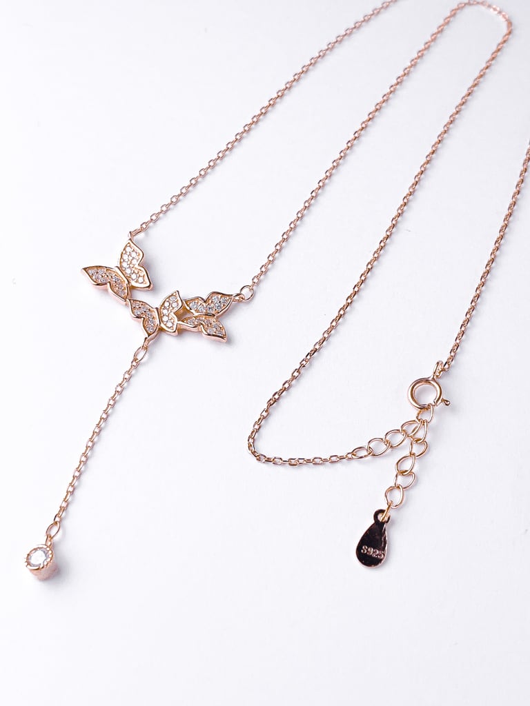 3 butterflies  neck（Silver 925）