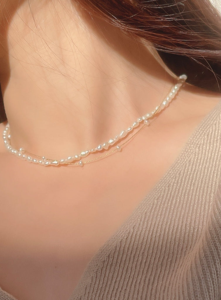 Thin pearl neck Ⅱ (淡水真珠)