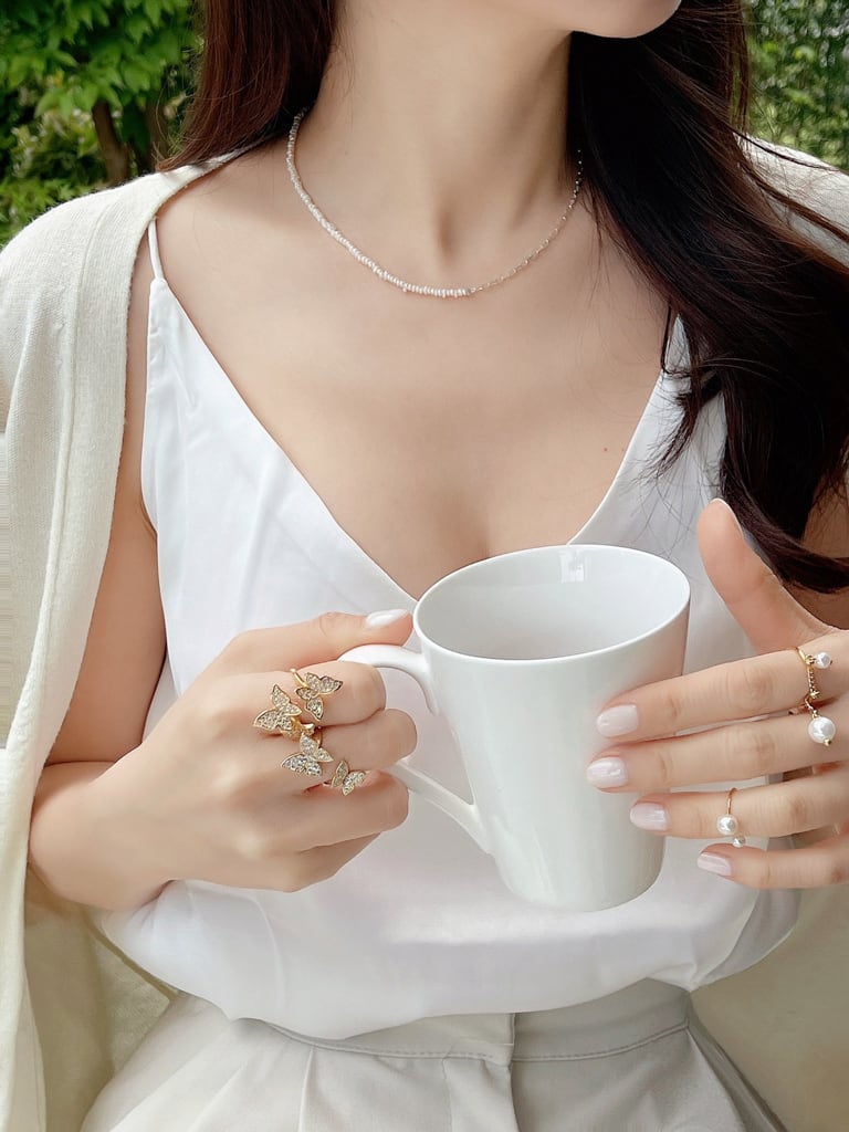 3 Crystal Butterfly ring