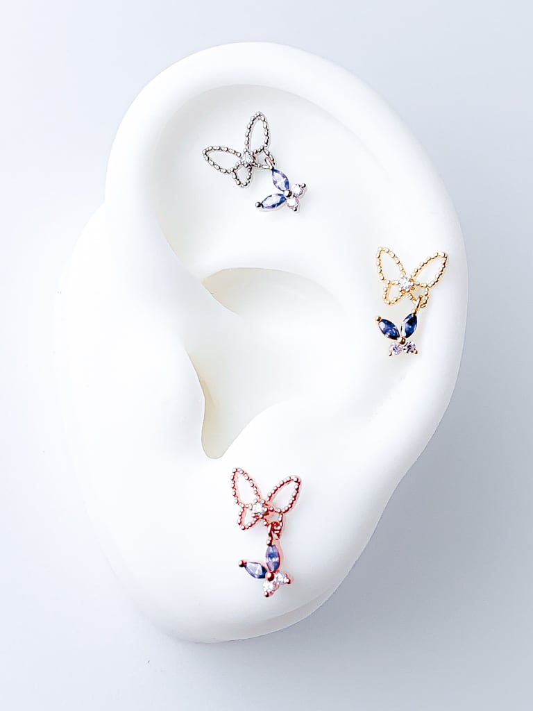 Purple Butterfly 2 set  (金属アレルギー対応)