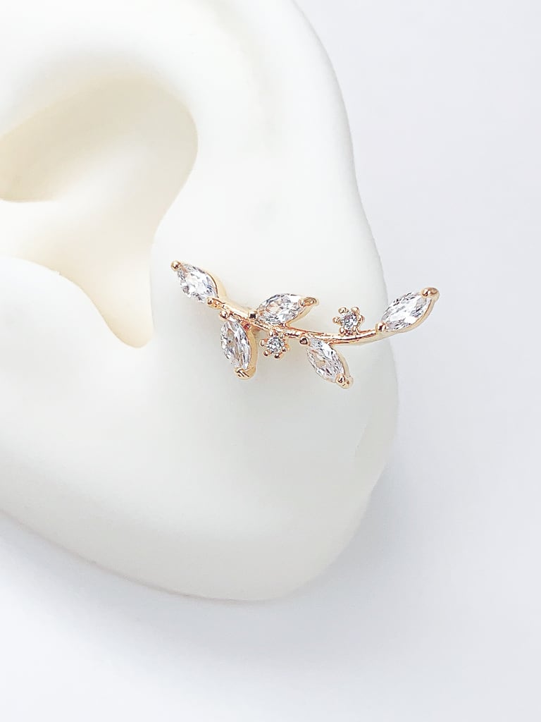【お得セット】2 Crystal Leaf set (金属アレルギー対応)