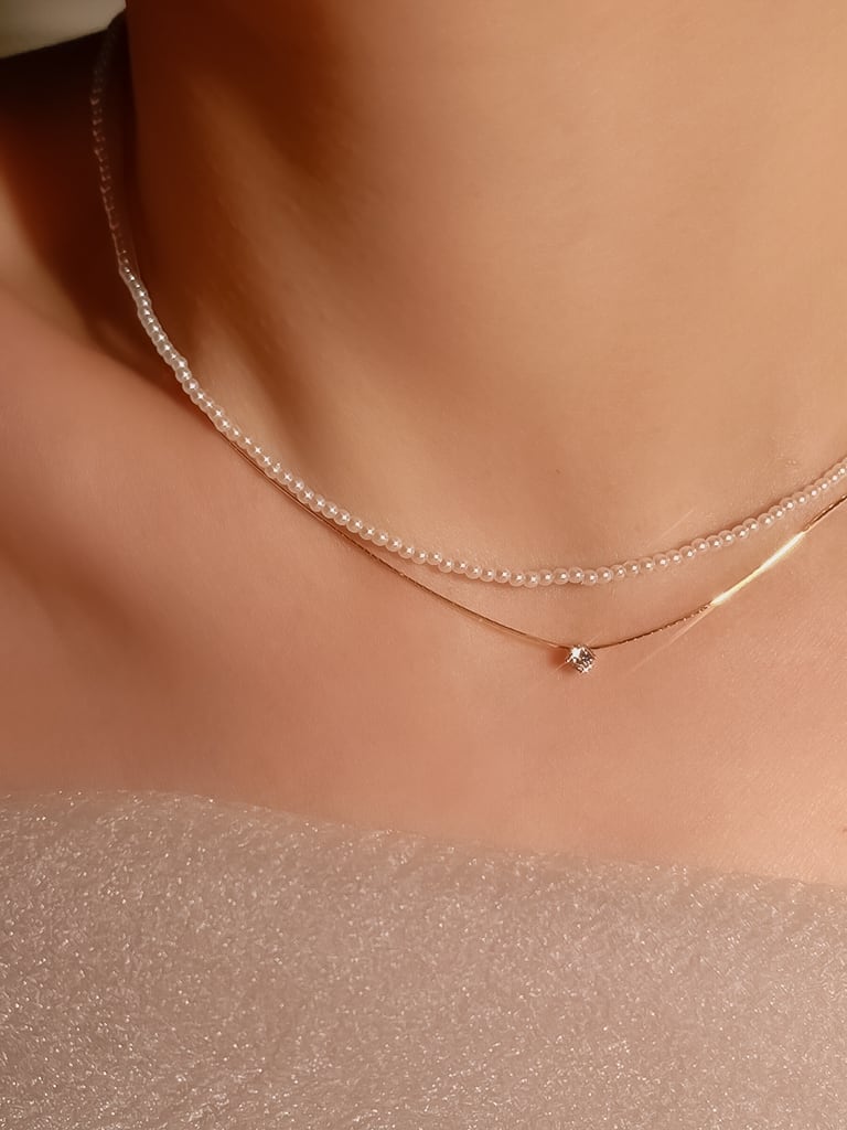 1 stone neck（Silver 925）