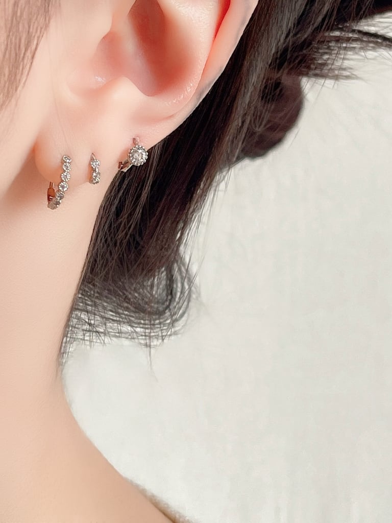 【お得セット】 Crystal hoop 3 set