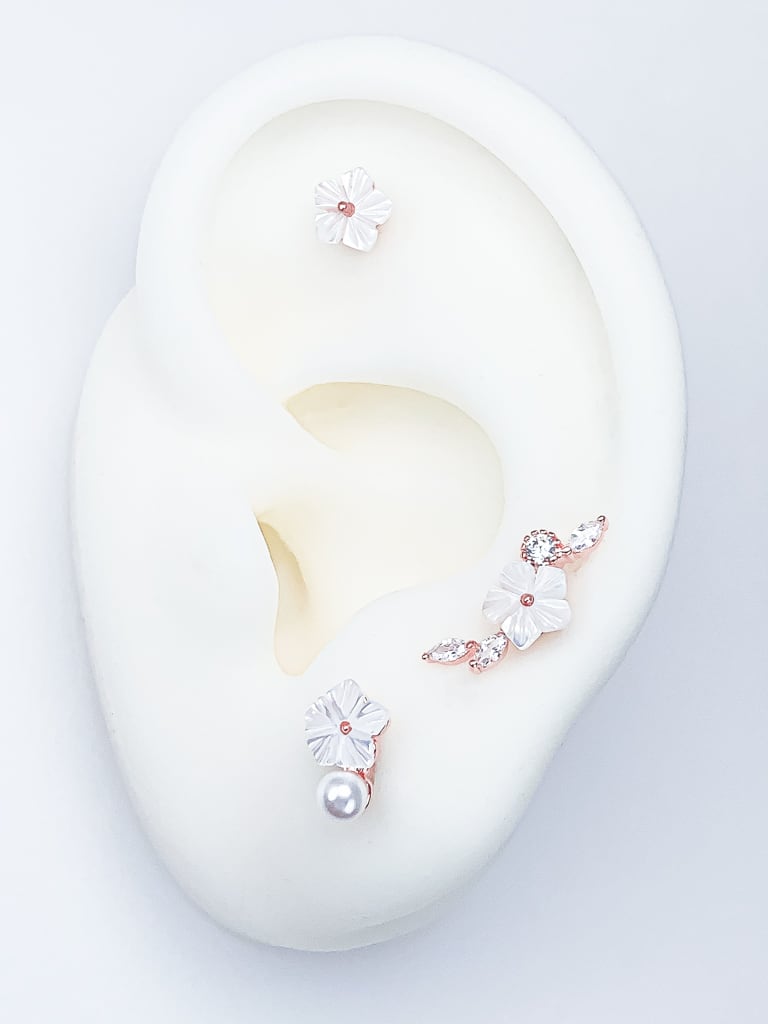 【お得セット】White Flowers 5 set (金属アレルギー対応)