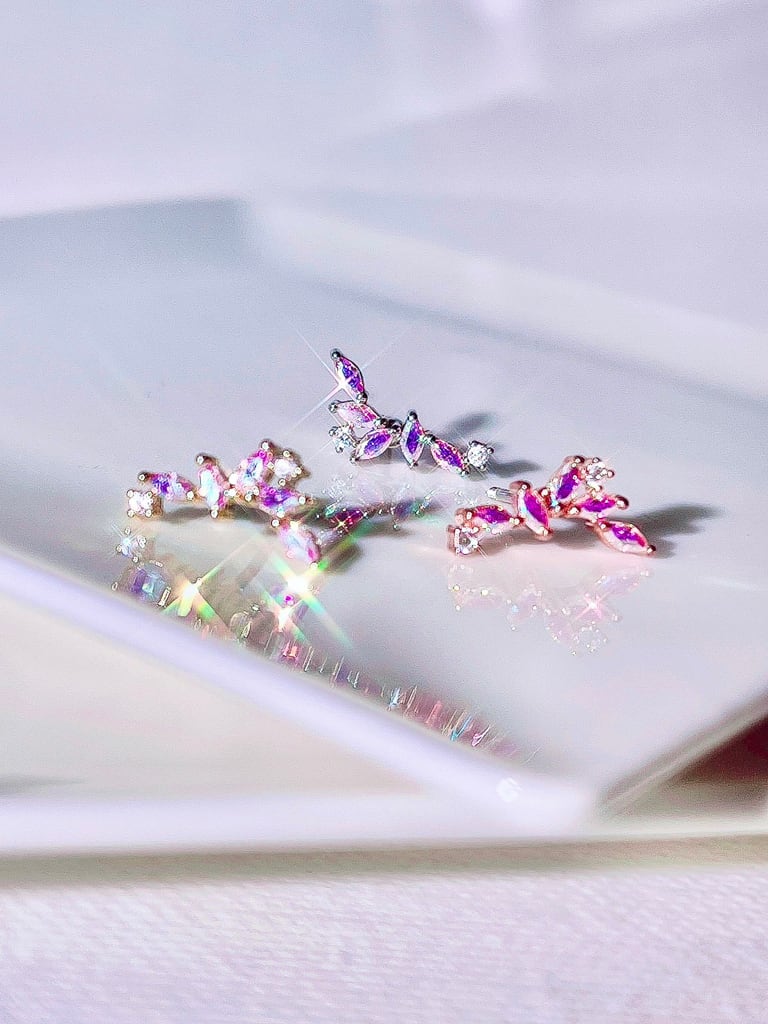 Crystal leaf (金属アレルギー対応)