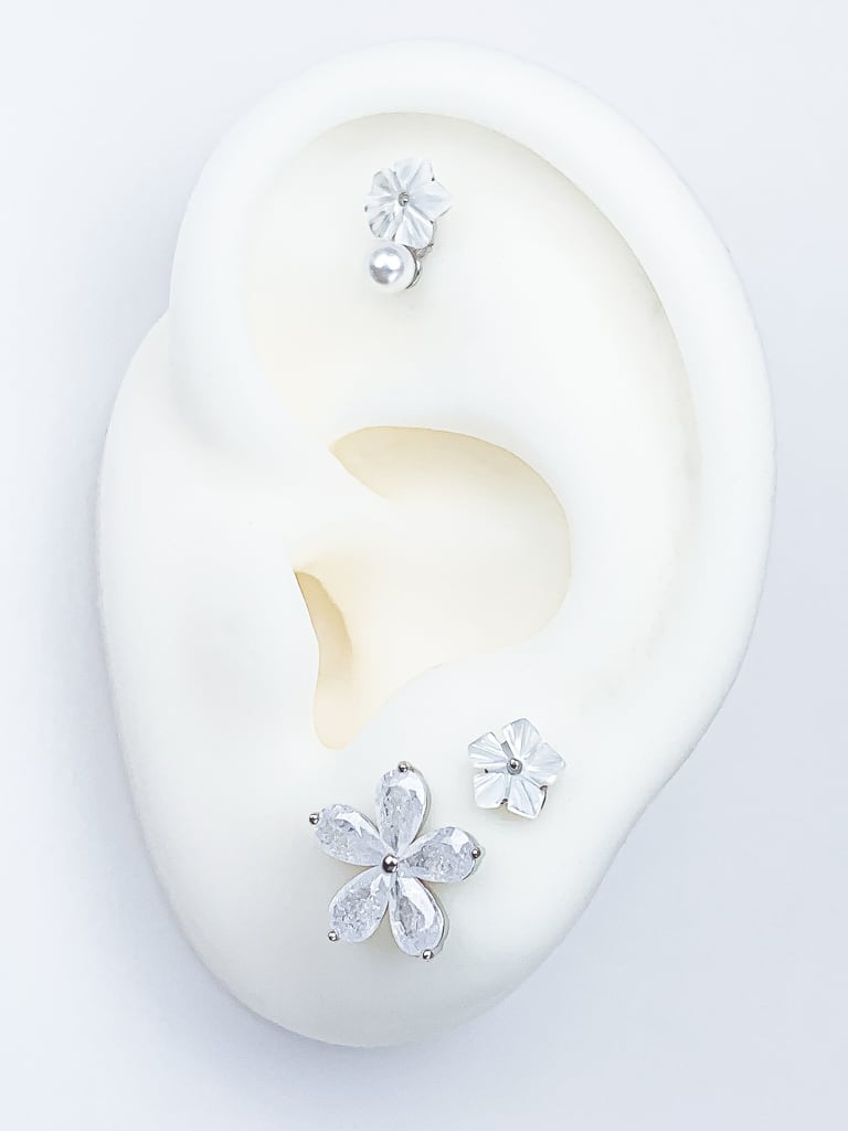 【お得セット】White Flowers 5 set (金属アレルギー対応)