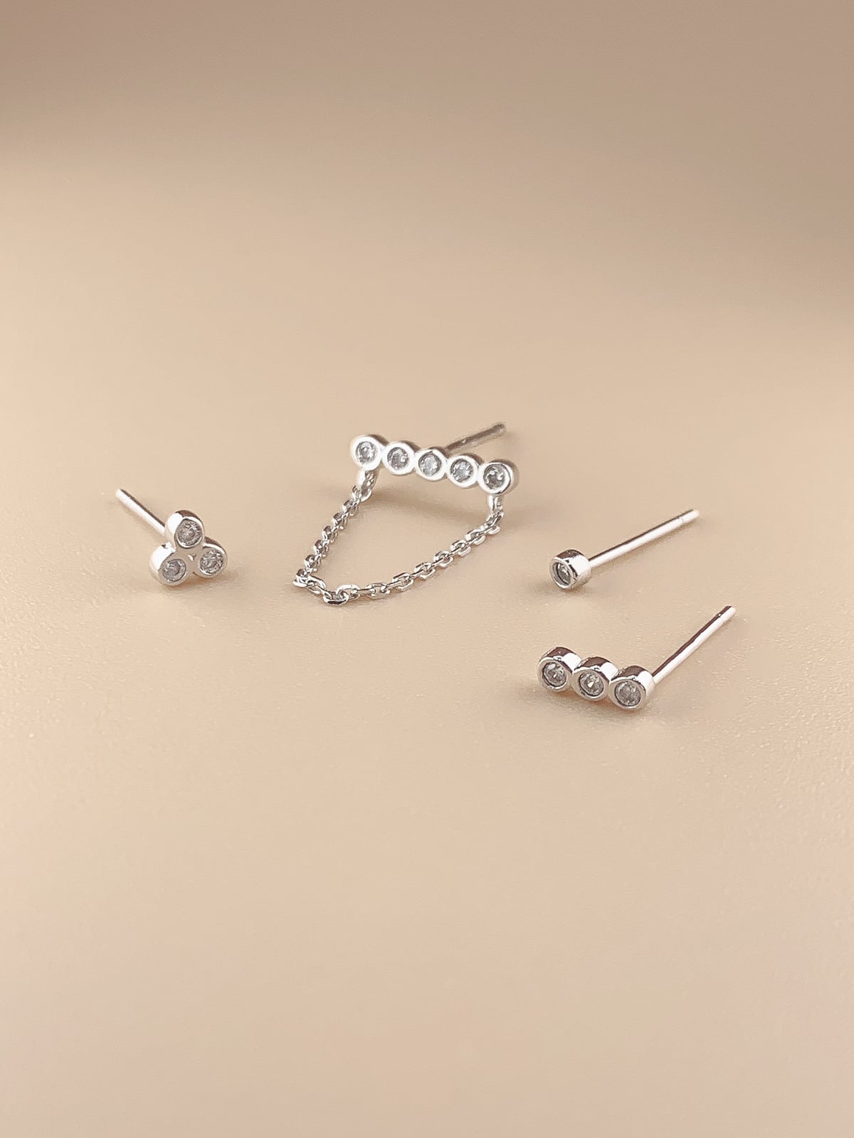Dot chain 4 set (Silver 925）