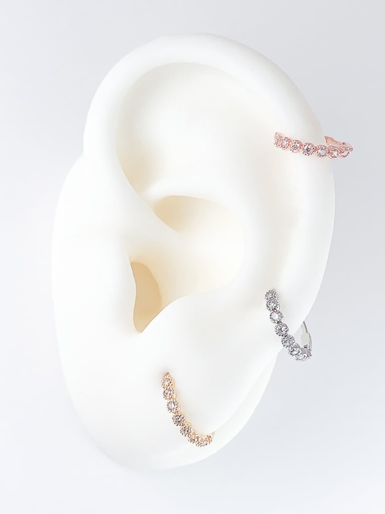 8 crystal hoop ring