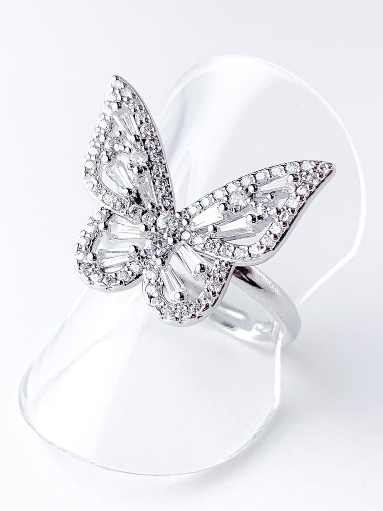 Crystal Butterfly Ring(M size）