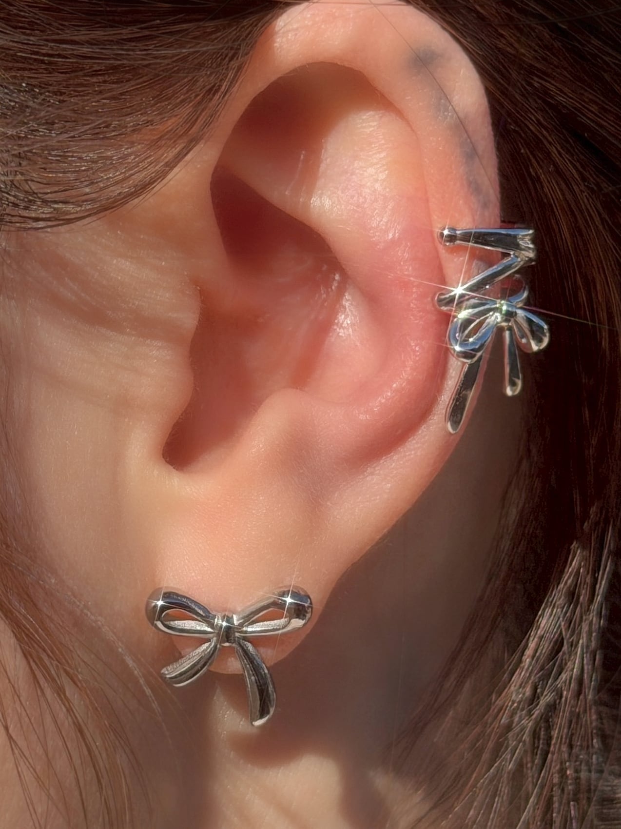 Ribbon cuff (イヤーカフ)