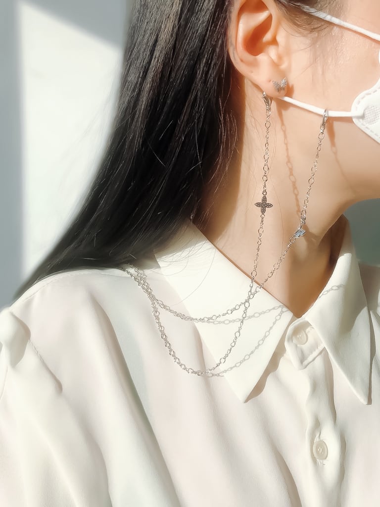 【マスクチェーン】Butterfly & Star crystal