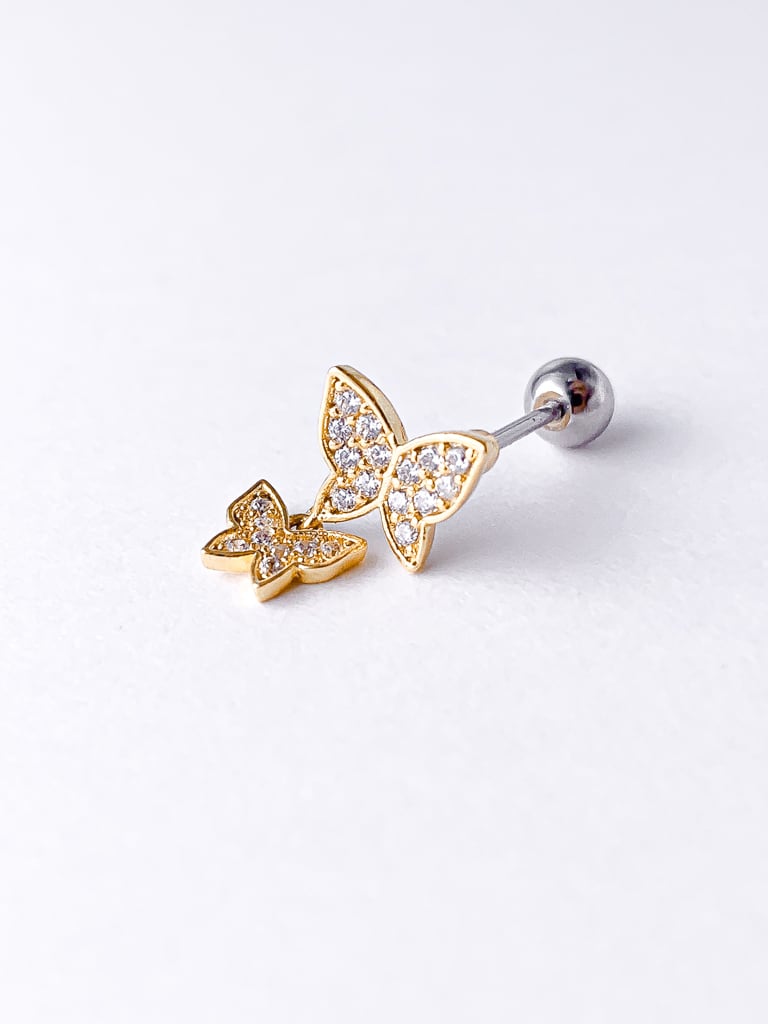 2 Crystal Butterfly (金属アレルギー対応)