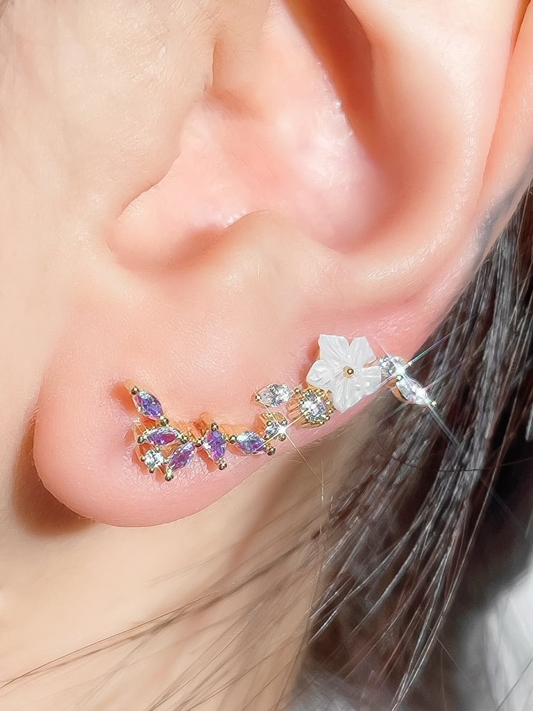 Crystal leaf (金属アレルギー対応)