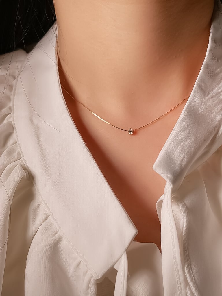 1 stone neck（Silver 925）
