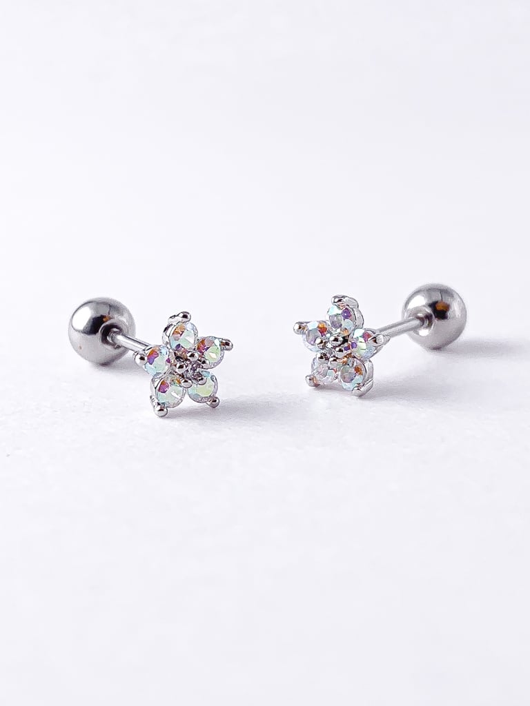 Aurora crystal flower  (金属アレルギー対応)