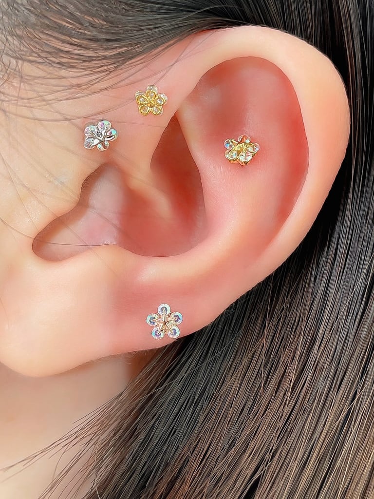 Petit star flower  (金属アレルギー対応)