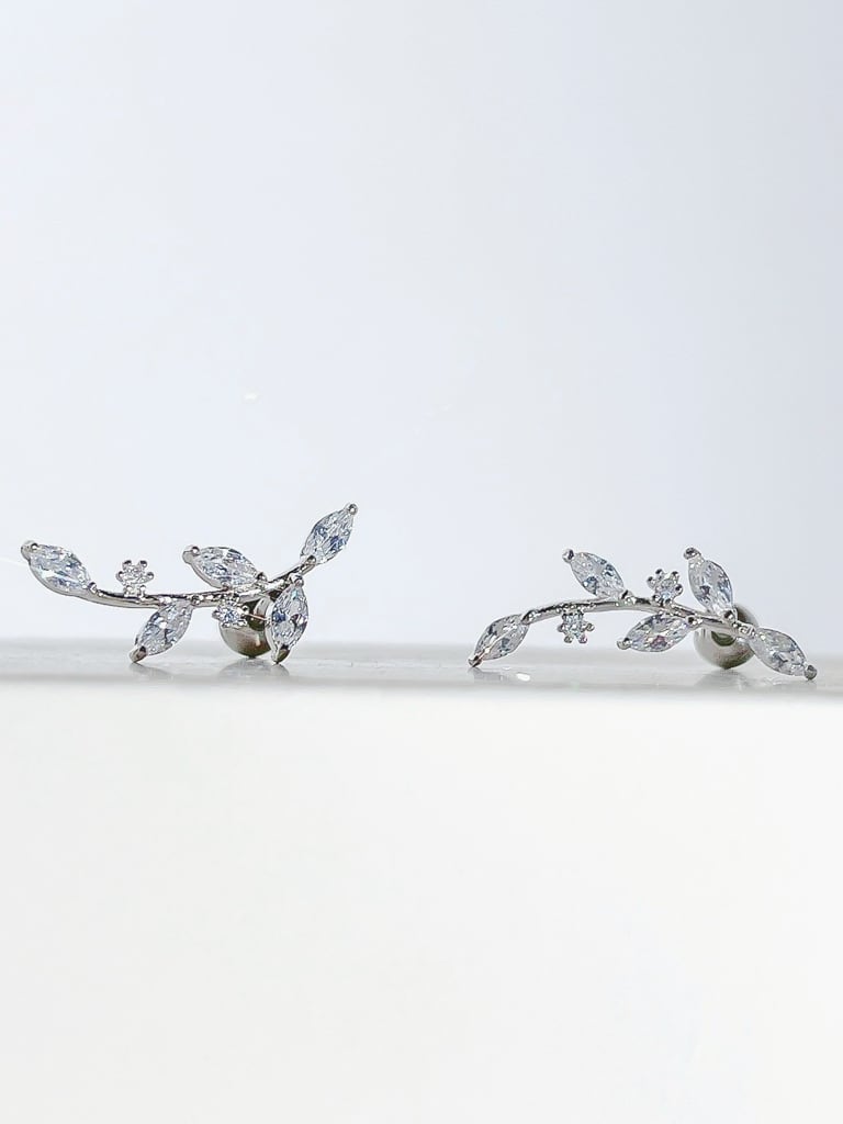 【お得セット】2 Crystal Leaf set (金属アレルギー対応)